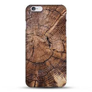 Original Natural Bamboo Wood Tree Growth Ring PC Hard Phone Case For Apple iPhone 7 7Plus 6 6s plus 5 5s SE Cover Fundas Coque