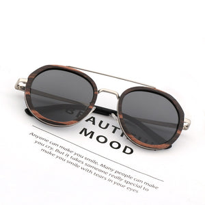 Brand Designer Wood Bamboo Sunglasses For Women and Men,Polarized Lens Oversized Retro Sun glasses Handmade UV400