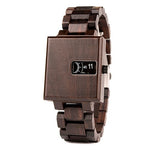 BOBO BIRD Wood Watch Men Bamboo Mens Wristwatch saat erkek Male Quartz Square Watches in Wood box Accept Customize