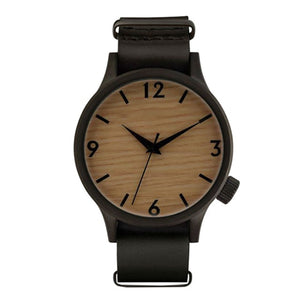 Fashion Style Wood Grain Leather Women Men Quartz Wrist Watch Unisex Dress Wristwatches Male and Female Bamboo Clock Creative