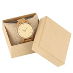 Bamboo Wood Women Watch Crystal Diamond Dial Analog Unique Female Model Watch Casual Leather Band Quartz Wristwatch Luxury reloj