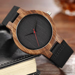 Quartz Watches Wood Mens Clock Unique Design Top Luxury Brand Wooden Bamboo Sport Wrist Watch Black Face Hodinky Man Women 2017