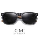 GM Environment-Friendly Retro Black Walnut Wood UV400 Polarized Bamboo Sunglasses Men's Fashion Trendy Anti Blue Lens S7061h