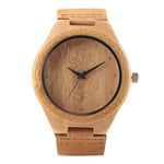 Creative Rectangle Dial Wood Watch Natural Handmade Light Bamboo Fashion Men Women Casual Quartz Wristwatch Genuine Leather Gift