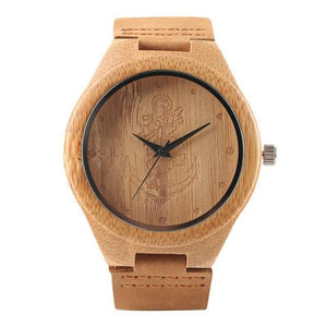 Creative Rectangle Dial Wood Watch Natural Handmade Light Bamboo Fashion Men Women Casual Quartz Wristwatch Genuine Leather Gift