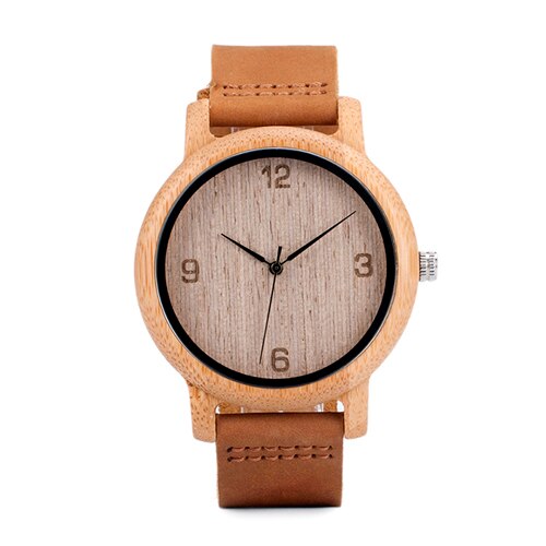 BOBO BIRD Minimalist Wood Watch Men Gift Watches Women Leather Strap relogio masculino DROP SHIPPING
