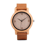 BOBO BIRD Minimalist Wood Watch Men Gift Watches Women Leather Strap relogio masculino DROP SHIPPING