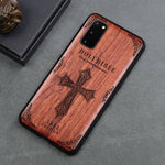 Carved Skull Elephant Wood Phone Case For Samsung Galaxy s20 s10 s10+ note 10 plus Samsung s20 ultra Silicon Wooden Case Cover