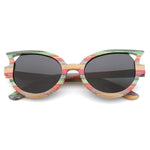 retro polarized sunglasses women luxury hand-made bamboo  butterfly-shaped Sunglasses man womens sunglasses brand designer UV400