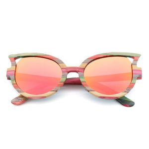 retro polarized sunglasses women luxury hand-made bamboo  butterfly-shaped Sunglasses man womens sunglasses brand designer UV400