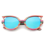 retro polarized sunglasses women luxury hand-made bamboo  butterfly-shaped Sunglasses man womens sunglasses brand designer UV400