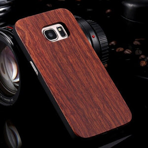 FLOVEME Case For Samsung Galaxy S8 S9 Plus Real Wooden Case For Samsung S9 S7 S6 Edge Cases Cover Wood Bamboo Phone Accessories