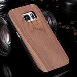FLOVEME Case For Samsung Galaxy S8 S9 Plus Real Wooden Case For Samsung S9 S7 S6 Edge Cases Cover Wood Bamboo Phone Accessories