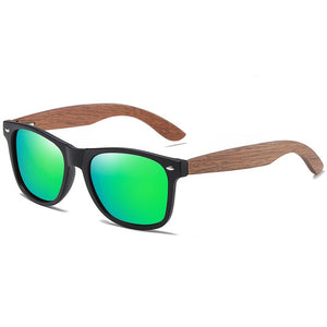 GM Environment-Friendly Retro Black Walnut Wood UV400 Polarized Bamboo Sunglasses Men's Fashion Trendy Anti Blue Lens S7061h
