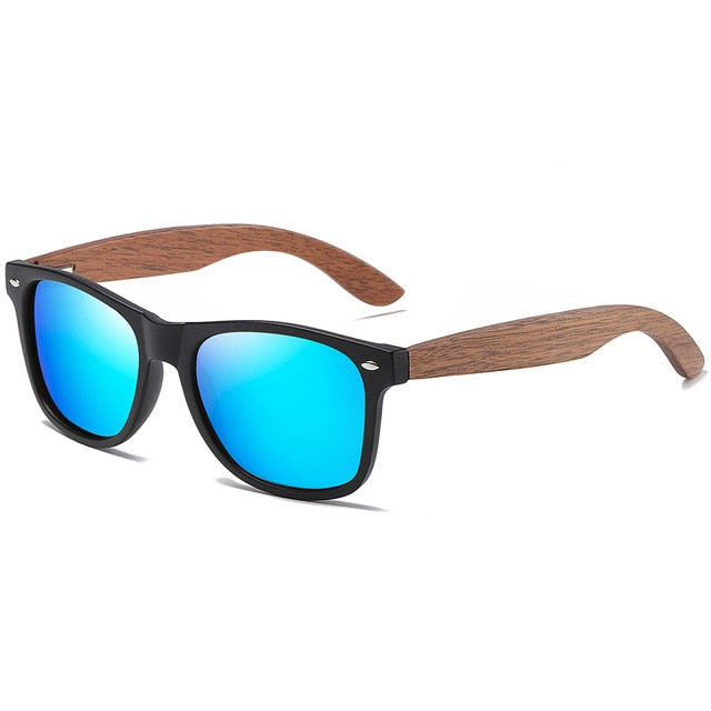 GM Environment-Friendly Retro Black Walnut Wood UV400 Polarized Bamboo Sunglasses Men's Fashion Trendy Anti Blue Lens S7061h