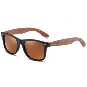 GM Environment-Friendly Retro Black Walnut Wood UV400 Polarized Bamboo Sunglasses Men's Fashion Trendy Anti Blue Lens S7061h
