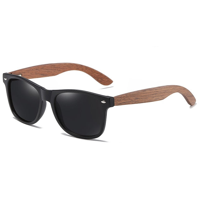 GM Environment-Friendly Retro Black Walnut Wood UV400 Polarized Bamboo Sunglasses Men's Fashion Trendy Anti Blue Lens S7061h