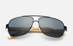 JASPEER Men Bamboo Leg Oval Sunglasses Women Blue Classic Mirror Lens Sun Glasses Driving Goggle Glasses UV400 Eyewear