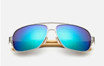 JASPEER Men Bamboo Leg Oval Sunglasses Women Blue Classic Mirror Lens Sun Glasses Driving Goggle Glasses UV400 Eyewear