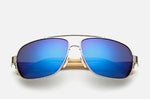 JASPEER Men Bamboo Leg Oval Sunglasses Women Blue Classic Mirror Lens Sun Glasses Driving Goggle Glasses UV400 Eyewear