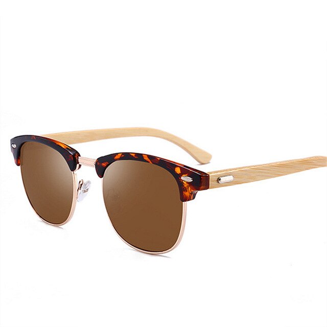 Imwete Retro Bamboo Sunglasses Men Women Wood Sunglass Original Brand Design Sport Goggles Mirror Wooden Sun Glasses Shades
