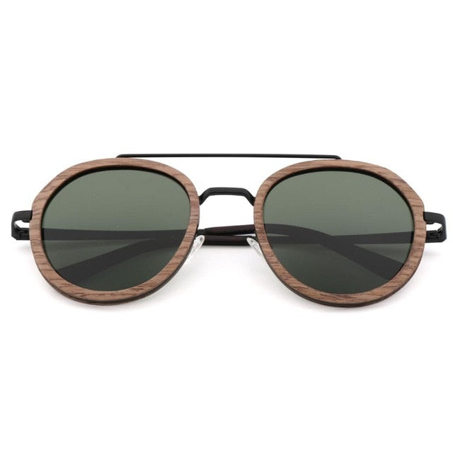 Brand Designer Wood Bamboo Sunglasses For Women and Men,Polarized Lens Oversized Retro Sun glasses Handmade UV400
