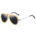 EZREAL Brand Vintage Bamboo And Wood Sunglasses Male Female Brand Designer Bamboo Frame With Metal Sunglasses