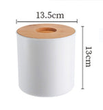 Wooden Plastic Tissue Box Solid Wood Napkin Holder Case Stylish Bamboo Covered Towel Boxes Simple Fashion Household Carton