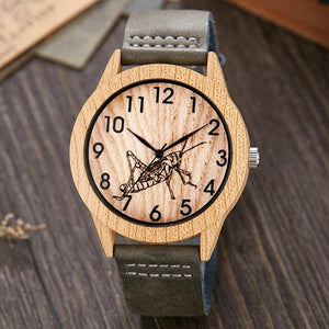 Creative Tree of Life Imitation Bamboo Wood Watch Men Women Couple Quartz Wooden Clock Leather Wristwatch Male Reloj montre uhr