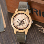 Creative Tree of Life Imitation Bamboo Wood Watch Men Women Couple Quartz Wooden Clock Leather Wristwatch Male Reloj montre uhr