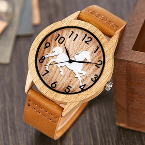 Creative Tree of Life Imitation Bamboo Wood Watch Men Women Couple Quartz Wooden Clock Leather Wristwatch Male Reloj montre uhr