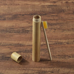 Eco Friendly Bamboo case With Toothbrush Colorful Soft Bristles Biodegradable Teeth Brush Bamboo Toothbrushes Oral Care Tooth