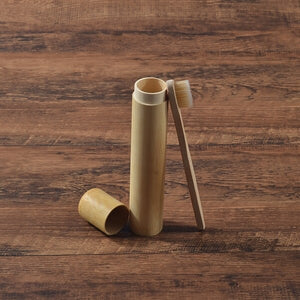 Eco Friendly Bamboo case With Toothbrush Colorful Soft Bristles Biodegradable Teeth Brush Bamboo Toothbrushes Oral Care Tooth
