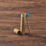 Eco Friendly Bamboo case With Toothbrush Colorful Soft Bristles Biodegradable Teeth Brush Bamboo Toothbrushes Oral Care Tooth