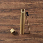 Eco Friendly Bamboo case With Toothbrush Colorful Soft Bristles Biodegradable Teeth Brush Bamboo Toothbrushes Oral Care Tooth