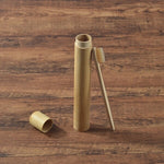 Eco Friendly Bamboo case With Toothbrush Colorful Soft Bristles Biodegradable Teeth Brush Bamboo Toothbrushes Oral Care Tooth