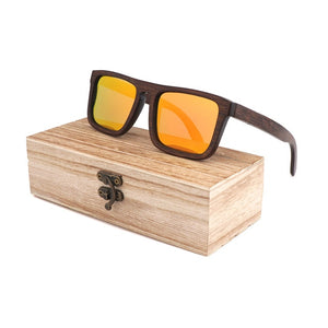 polarized sunglasses 100% Natural wooden sunglasses Frame  bamboo Brown sun glasses  men /women luxury vintage sunglasses UV400