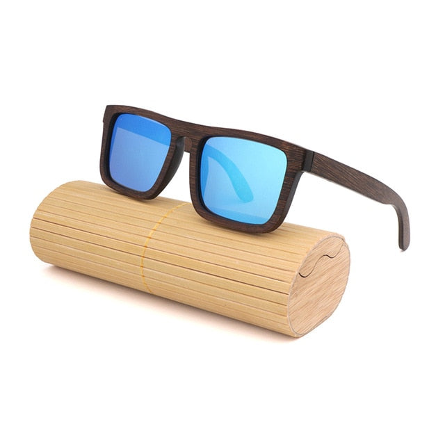 polarized sunglasses 100% Natural wooden sunglasses Frame  bamboo Brown sun glasses  men /women luxury vintage sunglasses UV400