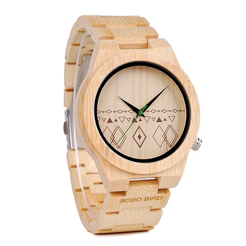 reloj mujer BOBO BIRD Women Watches Wood Bamboo Wristwatch Blue Soft Leather Men Watch Quartz Timepieces Custom Gifts C-S07
