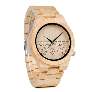 reloj mujer BOBO BIRD Women Watches Wood Bamboo Wristwatch Blue Soft Leather Men Watch Quartz Timepieces Custom Gifts C-S07