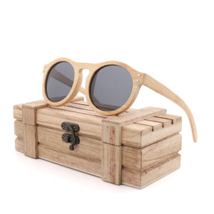 100% Handmade Natural bamboo sunglasses women polarized UV400 brown bamboo wood sunglasses fashion Leisure man sunglasses