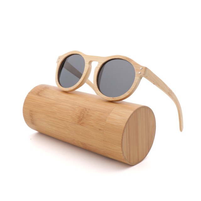 100% Handmade Natural bamboo sunglasses women polarized UV400 brown bamboo wood sunglasses fashion Leisure man sunglasses