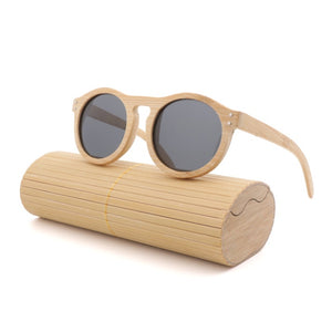 100% Handmade Natural bamboo sunglasses women polarized UV400 brown bamboo wood sunglasses fashion Leisure man sunglasses