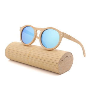 100% Handmade Natural bamboo sunglasses women polarized UV400 brown bamboo wood sunglasses fashion Leisure man sunglasses