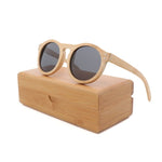 100% Handmade Natural bamboo sunglasses women polarized UV400 brown bamboo wood sunglasses fashion Leisure man sunglasses