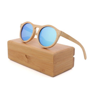 100% Handmade Natural bamboo sunglasses women polarized UV400 brown bamboo wood sunglasses fashion Leisure man sunglasses