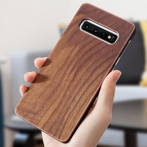 Wooden Cover For Samsung Galaxy S20 S10 S9 S8 Plus Eco Bamboo Wood Phone Case For Samsung Galaxy Note 10 Plus 9 8 Hard PC Cover