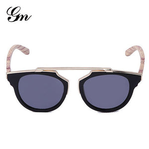 GM Wood Legs Sunglasses Men Women square bamboo Sunglasses Designer Mirror Sun Glasses for men women retro de sol masculino