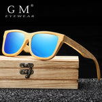 GM New Brand Design Handmade Natural Wooden Bamboo Sunglasses Luxury Sunglasses Polarized Wooden Oculos de sol masculino
