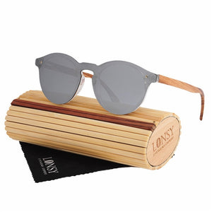 Fashion Bamboo Polarized Sunglasses Women Brand Designer UV400 Mirror Lenses Wood Sun glasses For Men Oculos de sol masculino